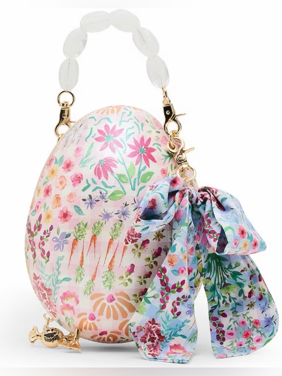 Handbags - Betsey Johnson The Plot Chickens Floral Egg-Top Handle/crossbody floral Pastels